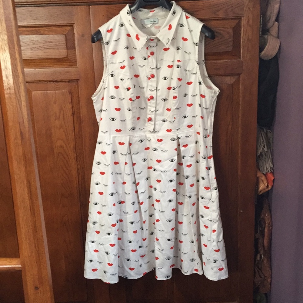 Eva rose lips & lashes white dress 6-8